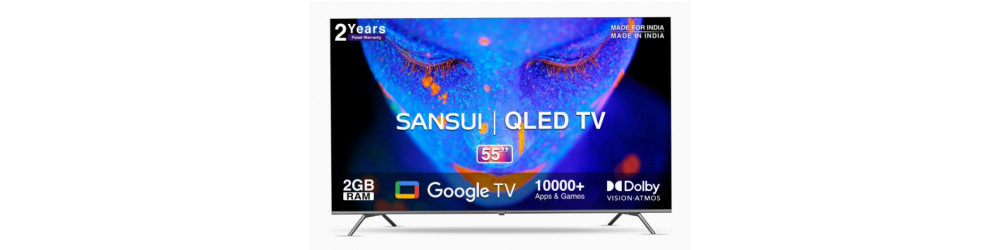 Television: Sansui  (55 inches) Rs.33753 to Rs.35530